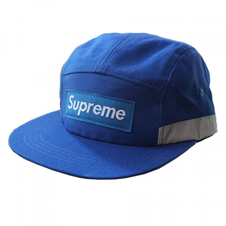 Supreme Plain Stripe Hat (Blue/Gray)